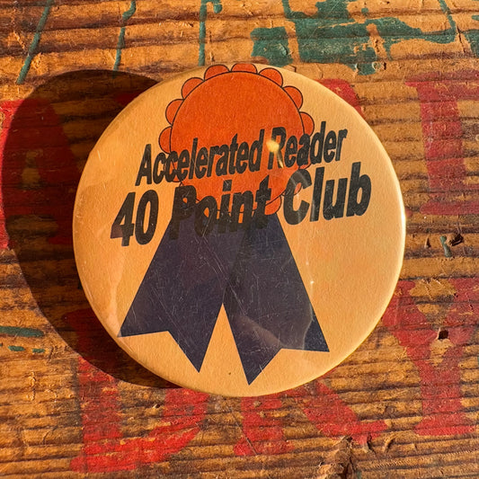 【USA vintage】 缶バッジ Pinback Button 40Point Club