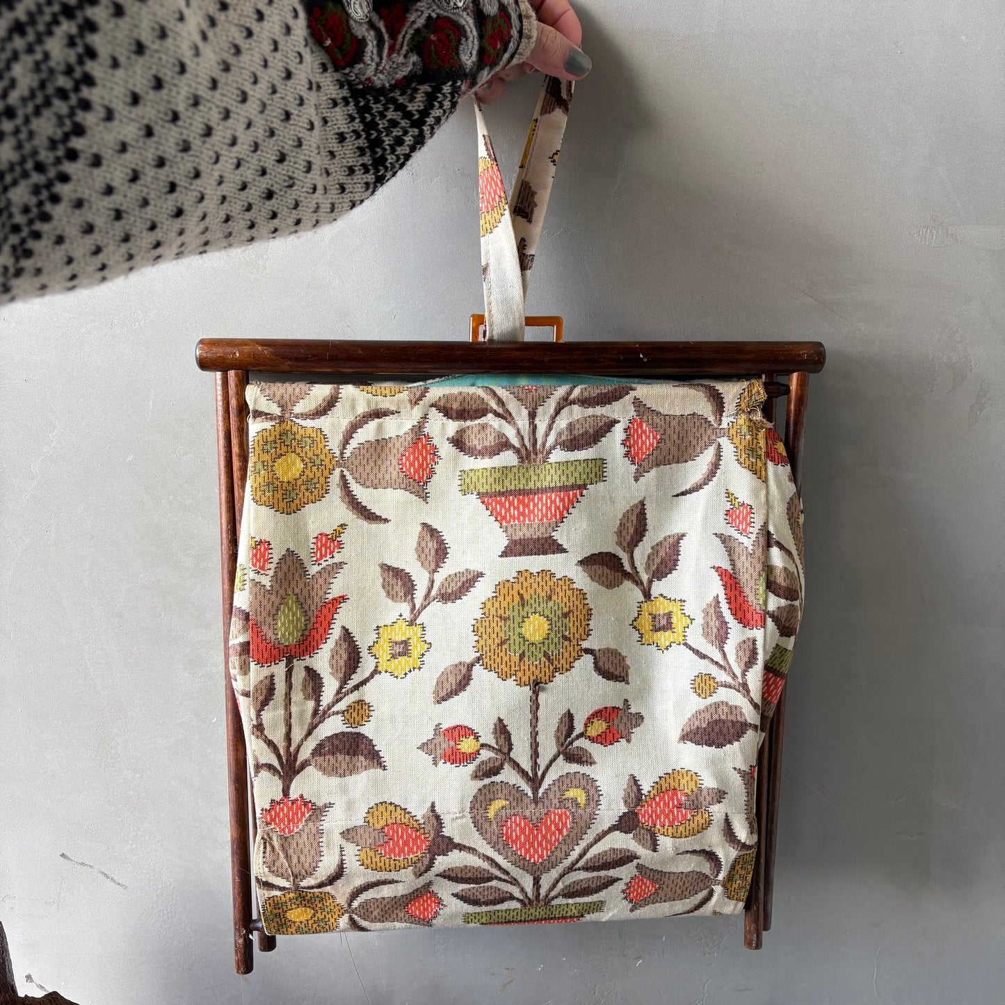 【1950s USA vintage】Henry Seligman NYsewing bag