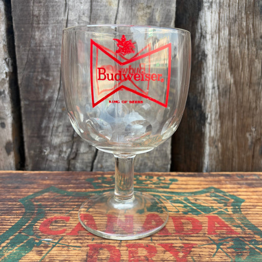 【1970s-1980s USA vintage】Beer Goblets Budweiser