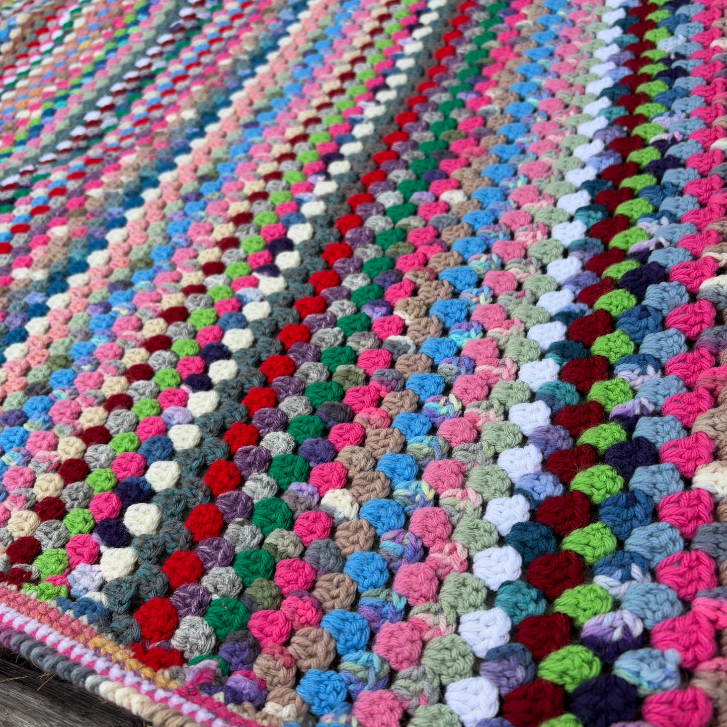 【USA vintage】granny blanket colorful