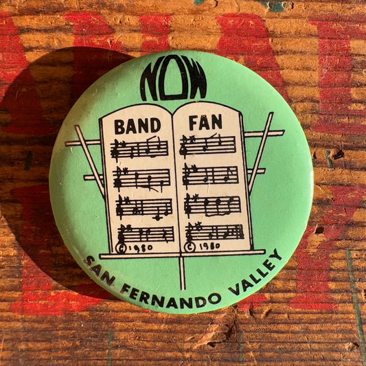【1980 USA vintage】缶バッジ Pinback Button SAN FERNANDO VALLEY