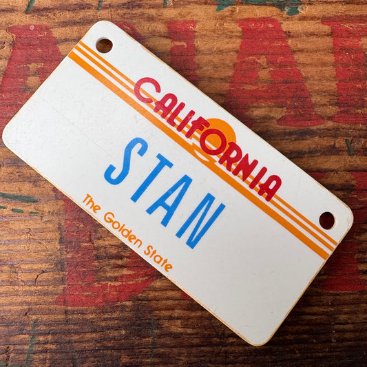 【1980s USA vintage】Nameplate magnet STAN