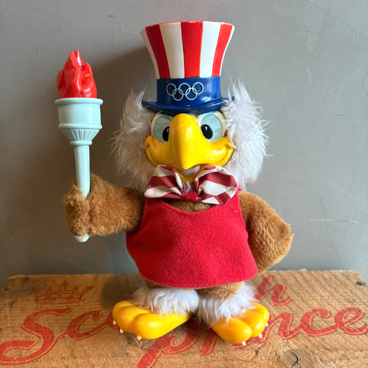【1980s USA vintage】 LA Olympic “Eagle Sam” Plush Doll