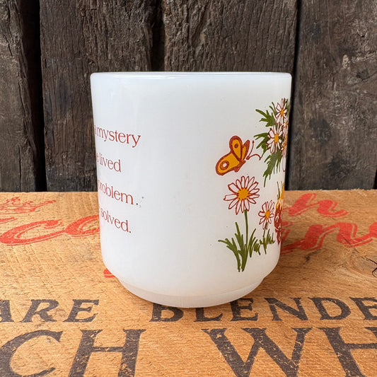 【USA vintage】Glassbake Children Milk Glass Mug