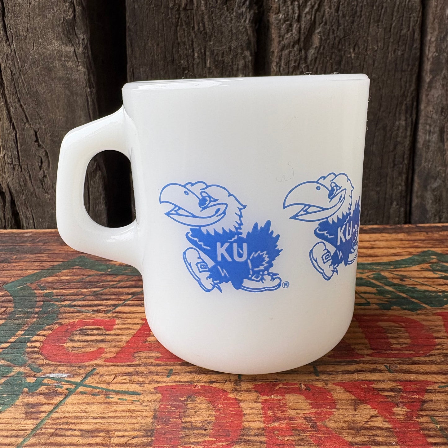 【USA vintage】 mug cup KANSAS JAYHAWKS