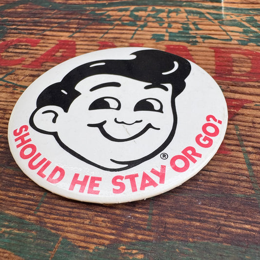 【USA vintage】PINBACK BUTTON Big Boy 缶バッジ