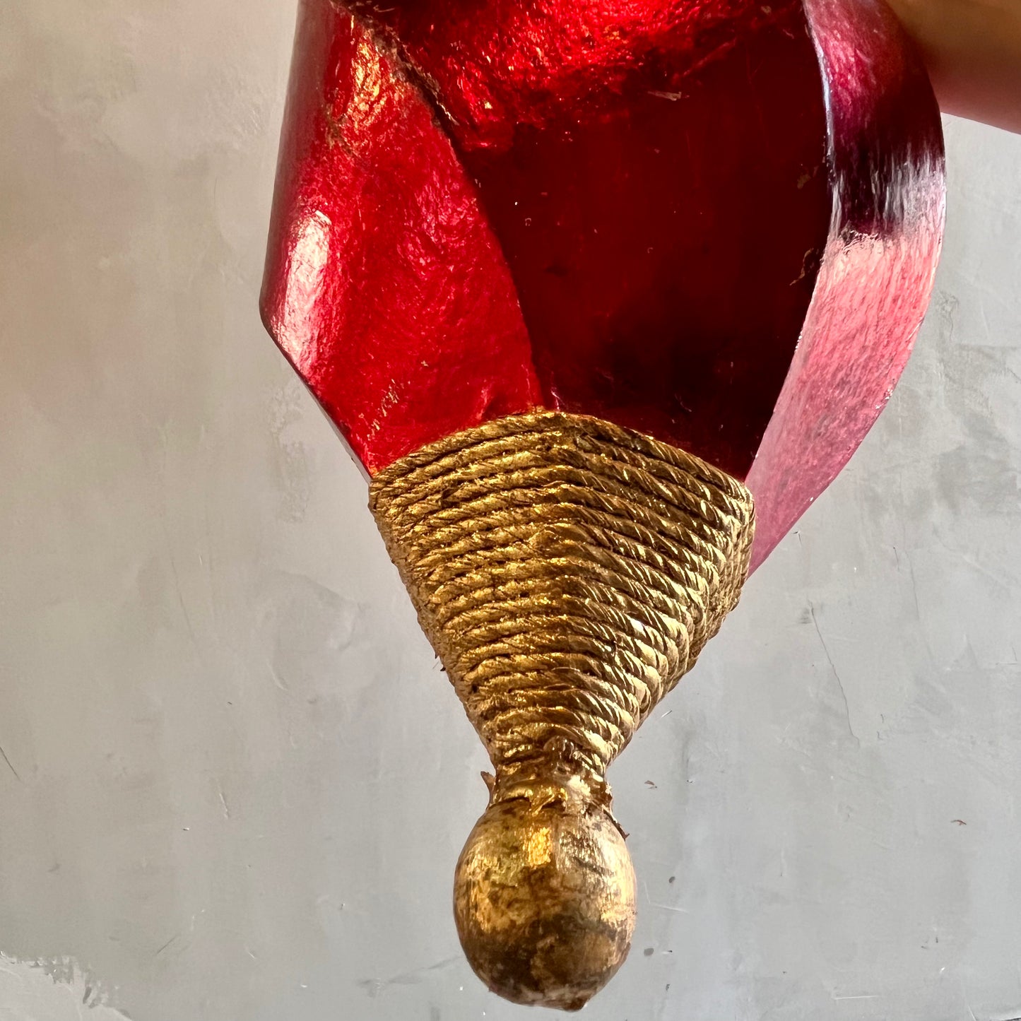 【USA vintage】クリスマス ビッグ オーナメント Red & Gold