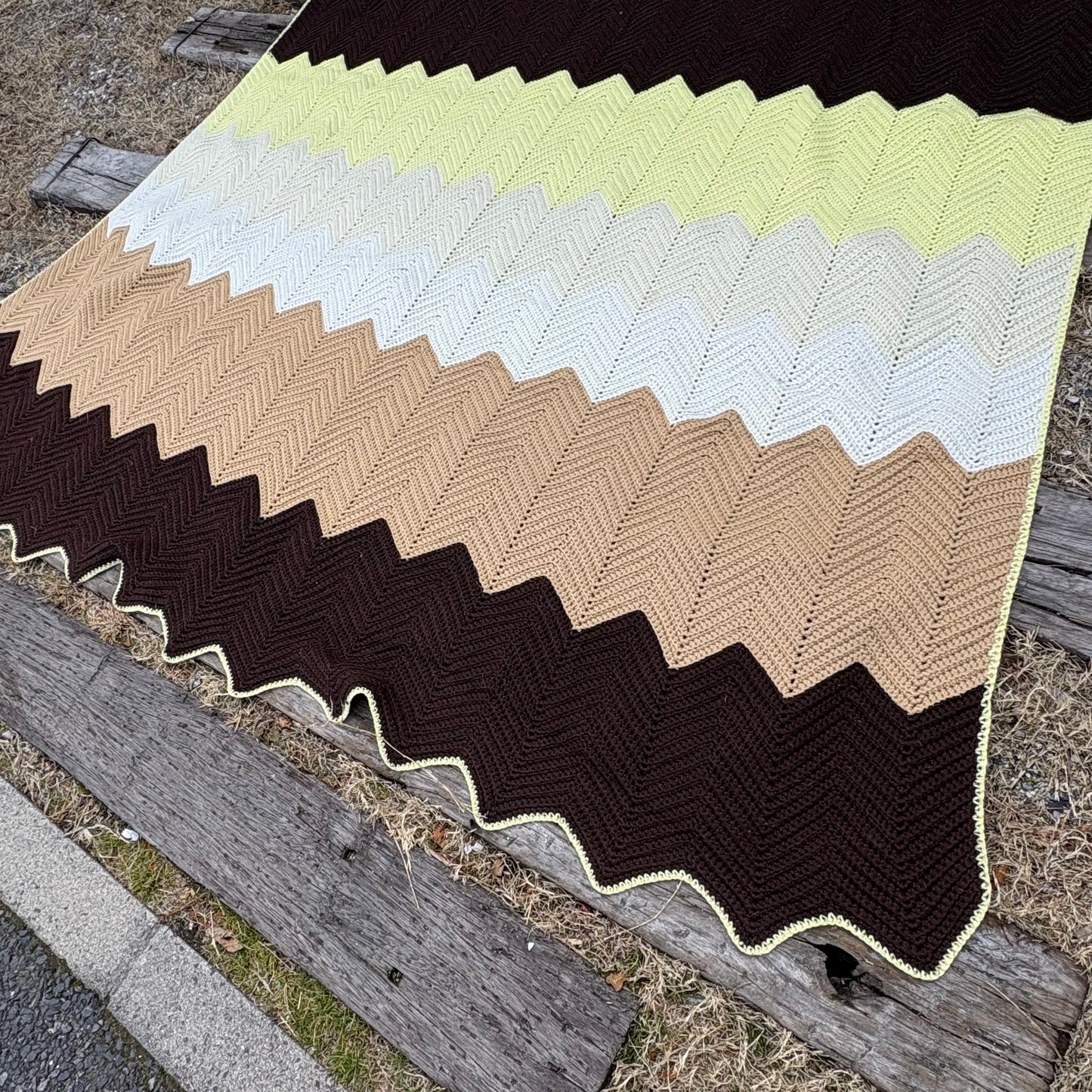 【USA vintage】granny blanket big size