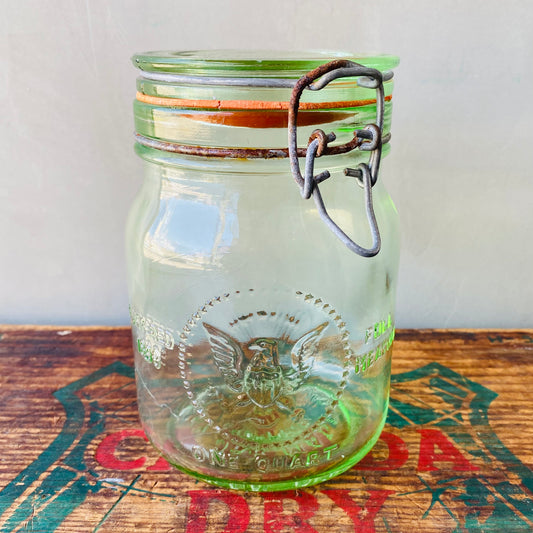【1965 vintage】CROWNFORD glass jar