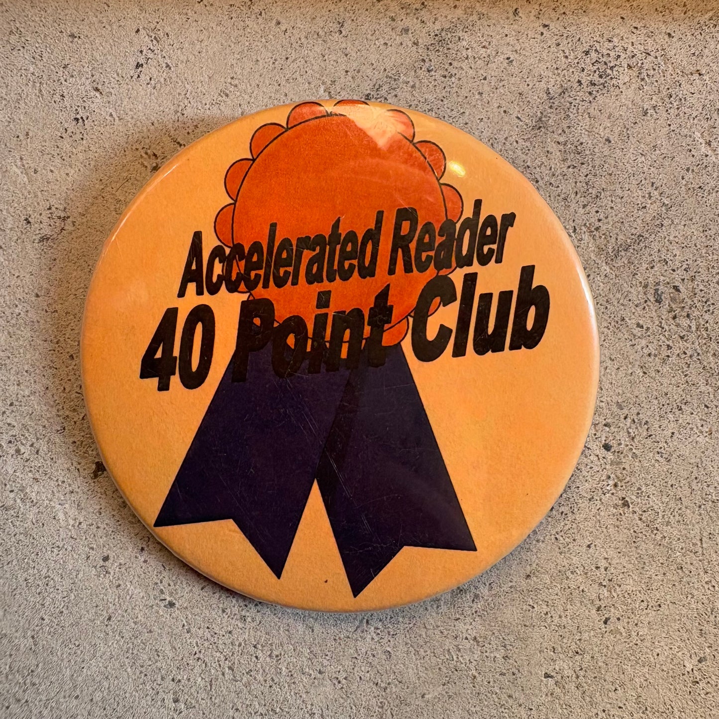 【USA vintage】 缶バッジ Pinback Button 40Point Club