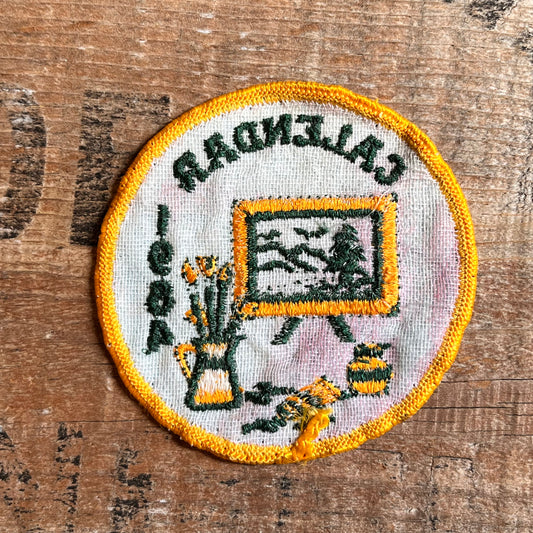 【USA vintage】ワッペン CALENDAR 1984 ガールスカウト