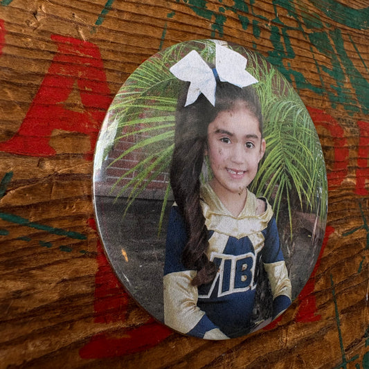 【USA vintage】PINBACK BOTTON girl