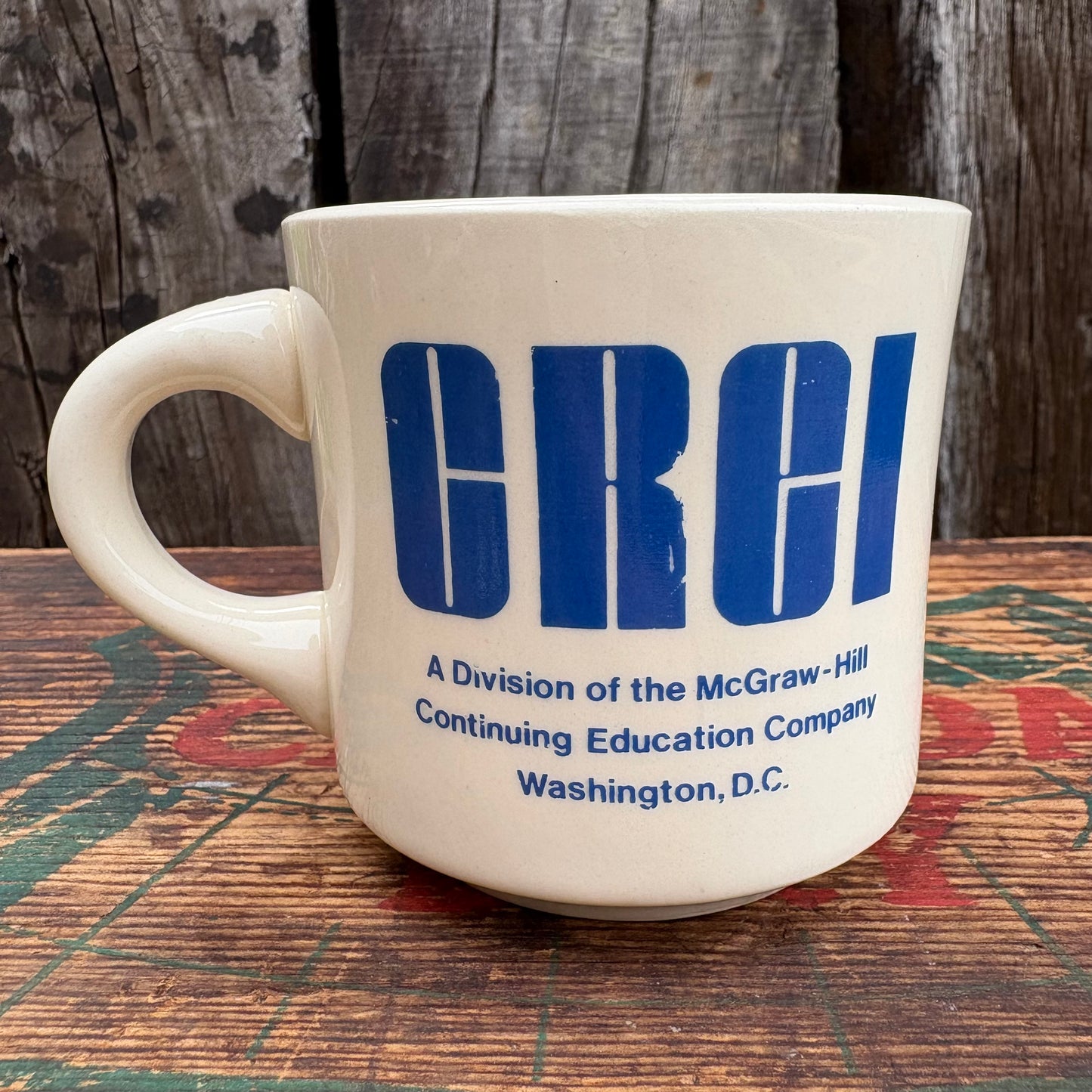 【USA vintage】 advertising mug cup