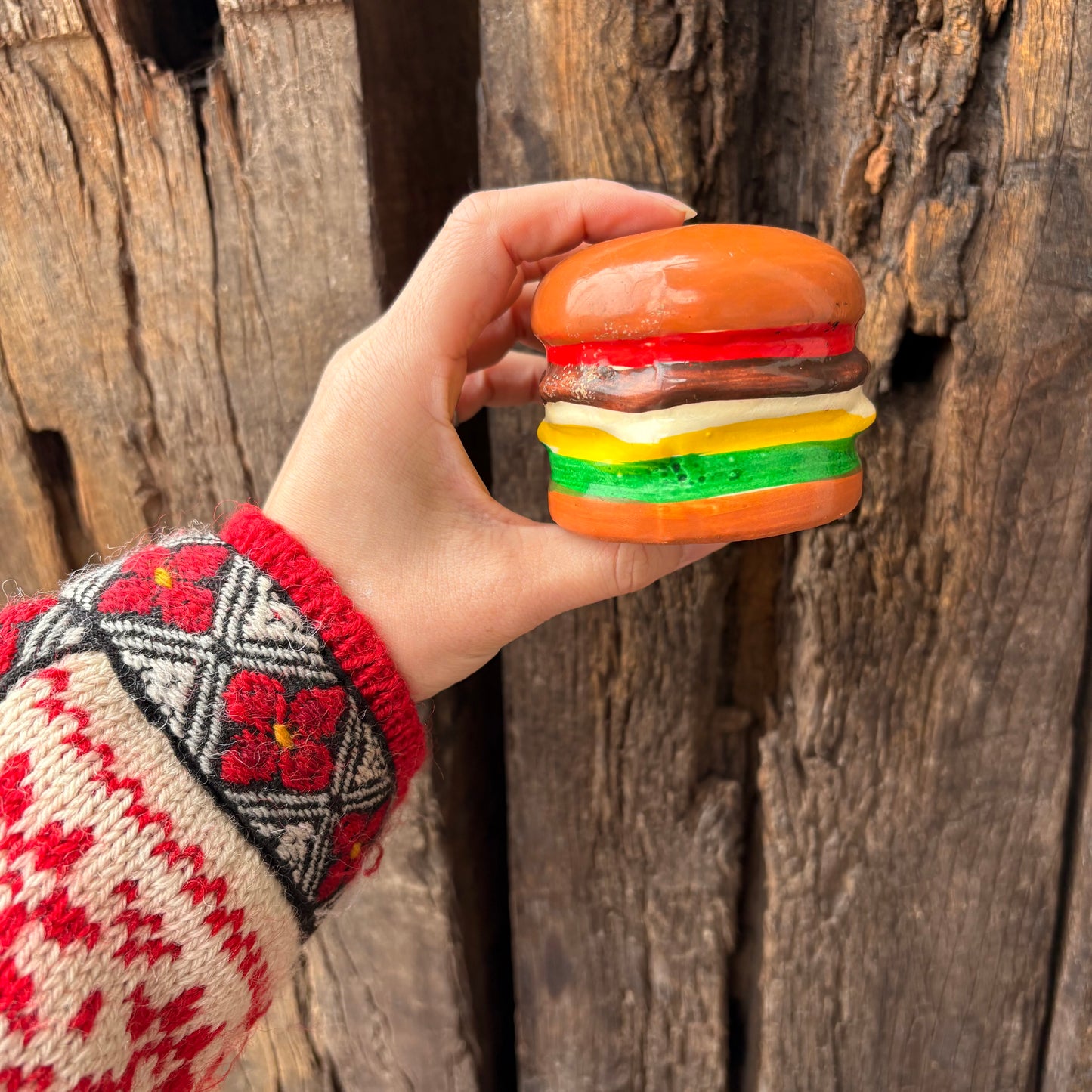 【 vintage】hamburger salt&pepper