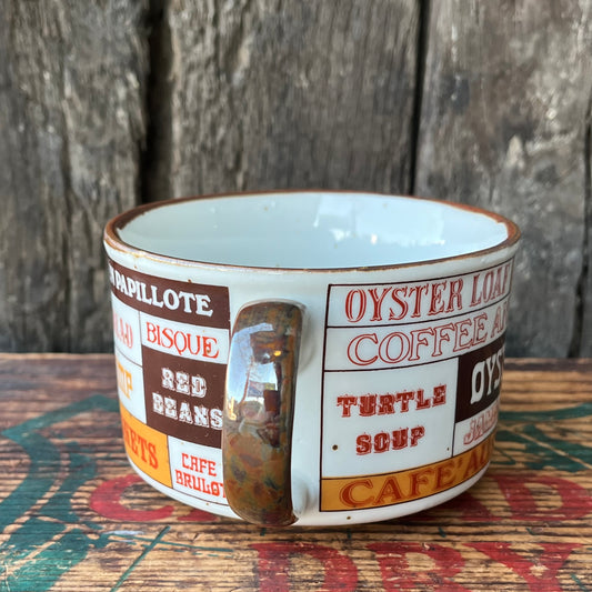 【USA vintage】D.H. Holmes Soup Mug