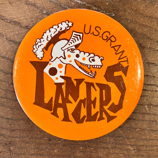 【USA vintage】缶バッジ U.S.GRANT LANCERS