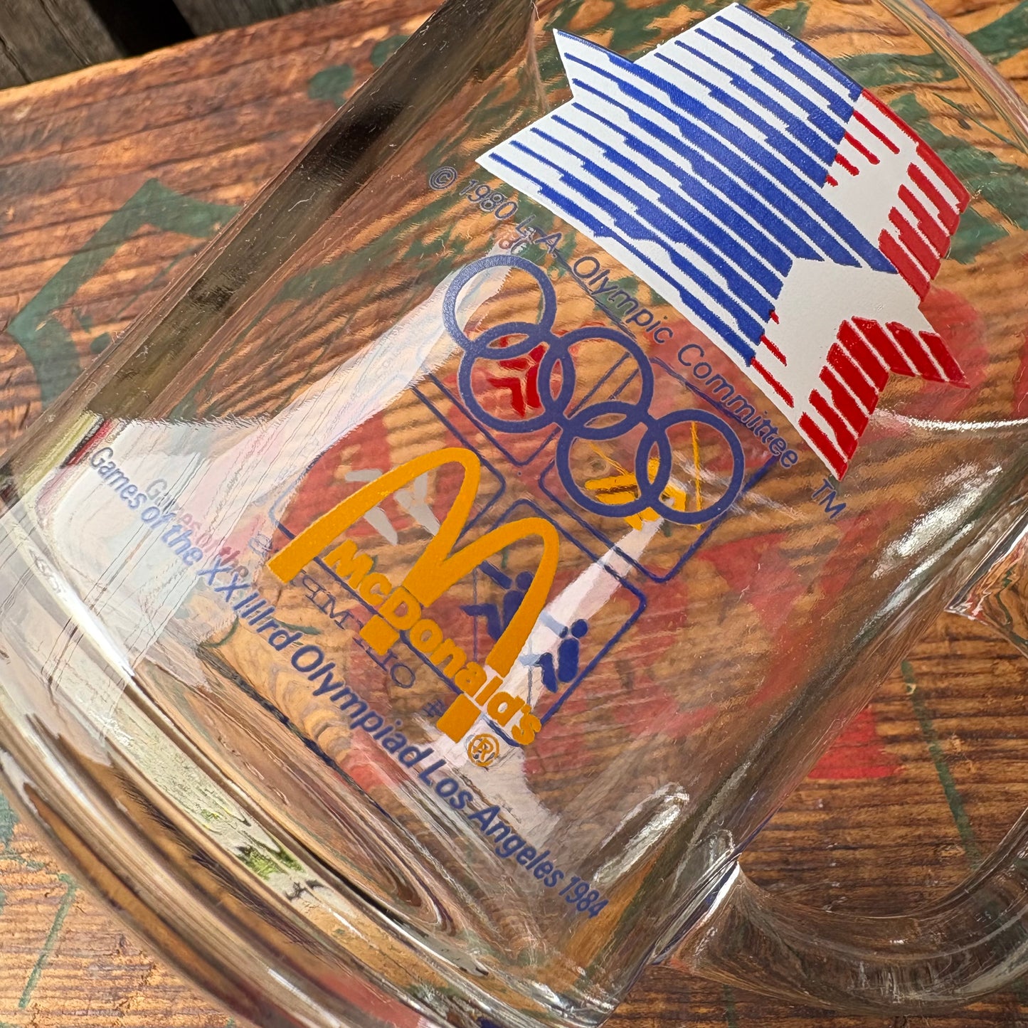 【1984 USA vintage】Olympic × McDonald glass