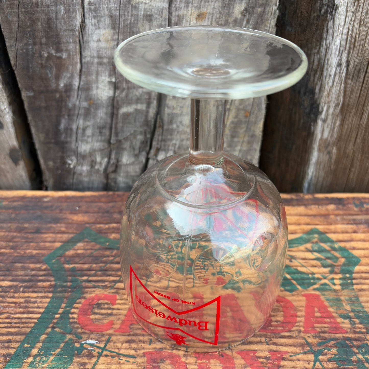 【1970s-1980s USA vintage】Beer Goblets Budweiser