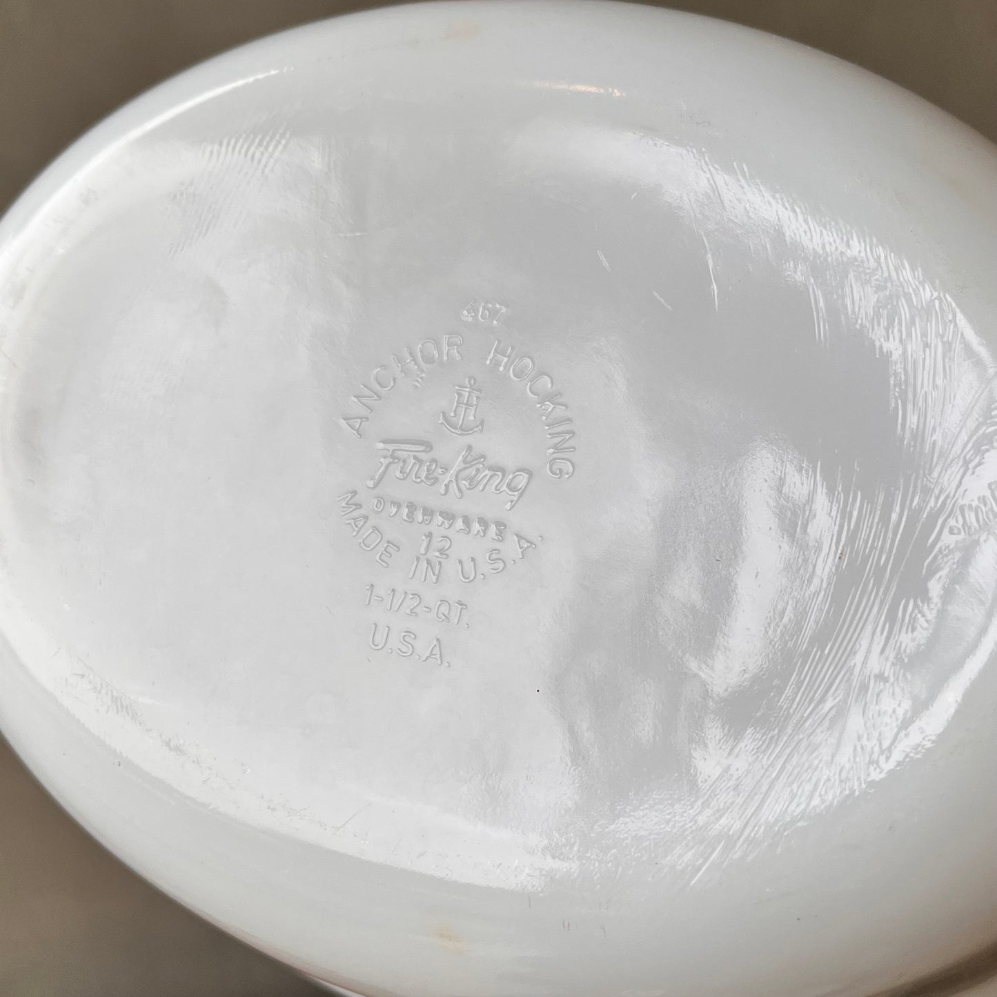 【USA vintage】Fire king Gay Fad Fruits Casserole