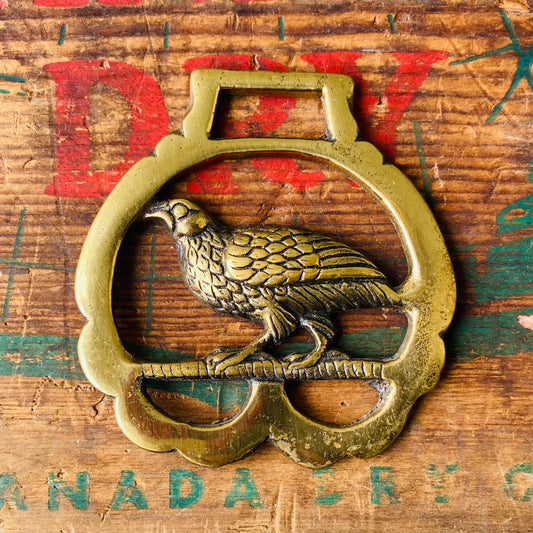 【vintage】horse brass 鳥