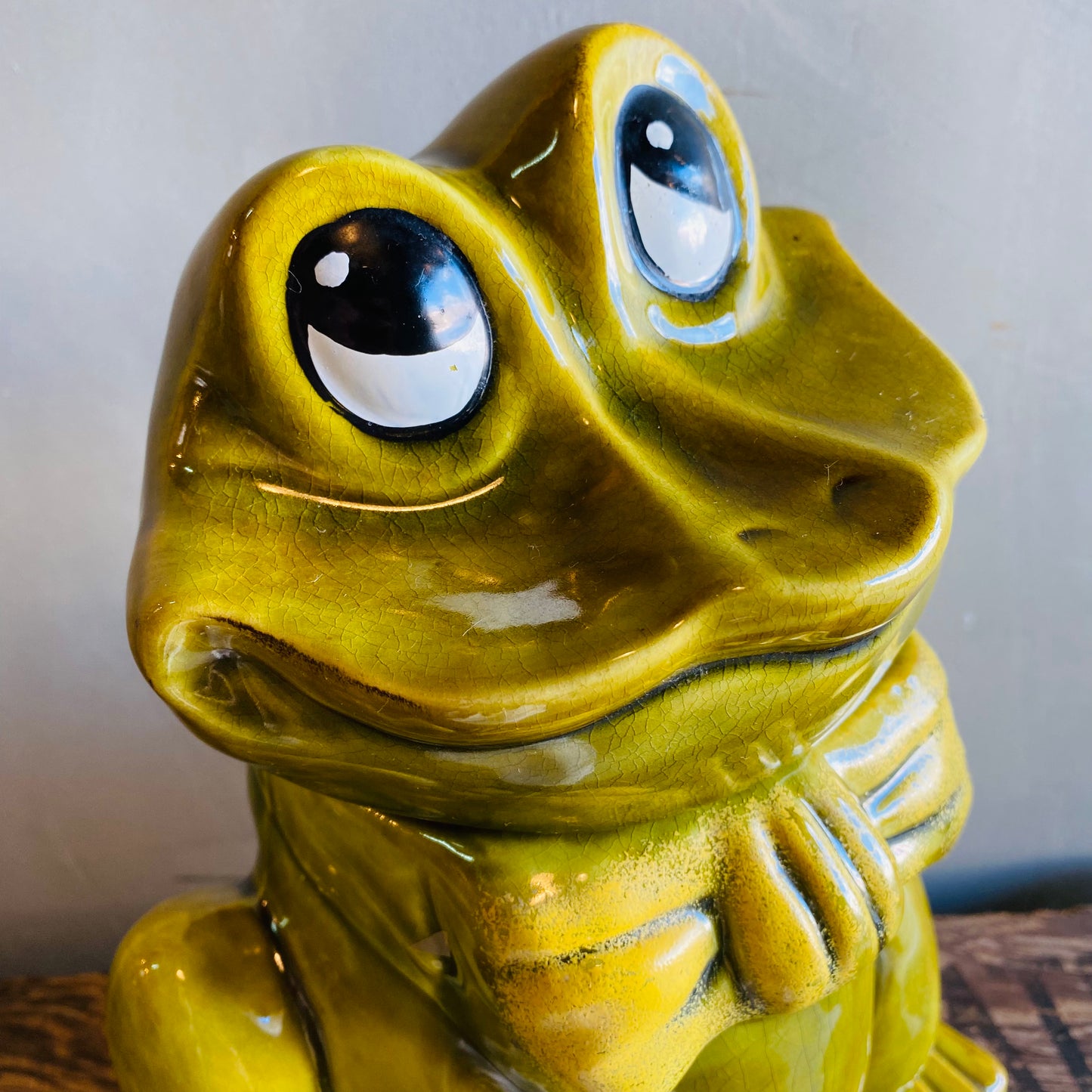 【1960s USA ビンテージ】FROG カエル クッキージャー