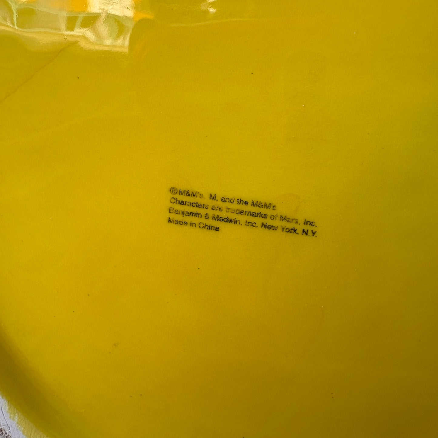 【1990s-2000s】M&M’s Yellow Ceramic Cookie Jar