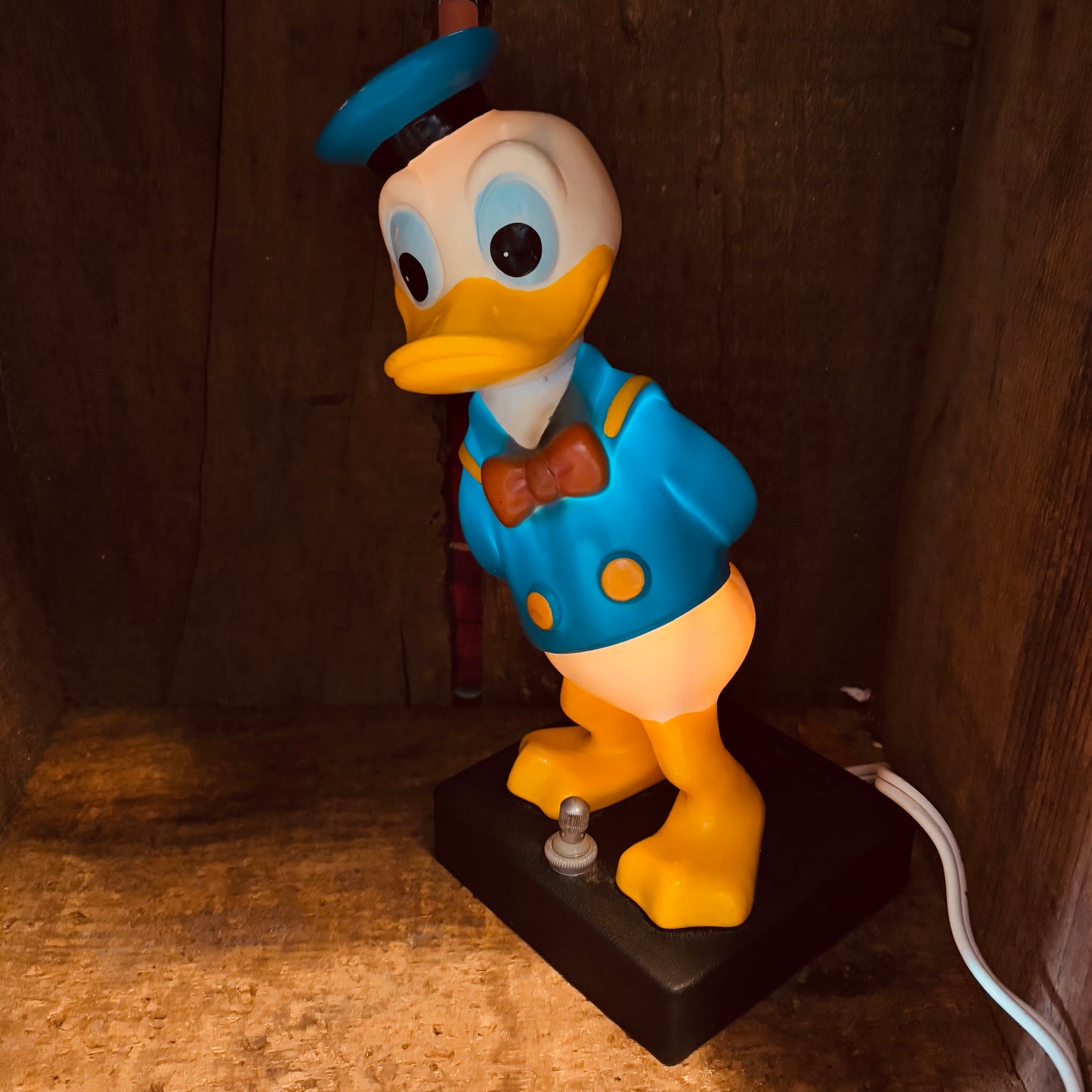 【1970s vintage】Walt Disney Donald DuckNight Light Bobblehead