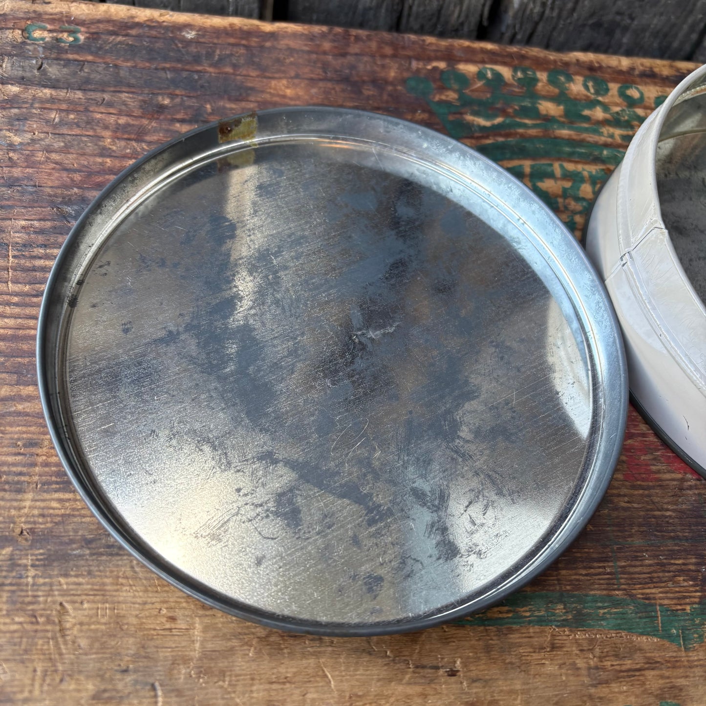 【USA vintage】Atlantic Can Co Flower can