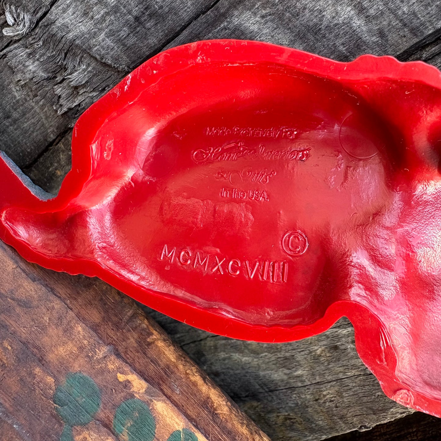 【USA Vintage】 HOMCO Apple Ribbon Wall deco