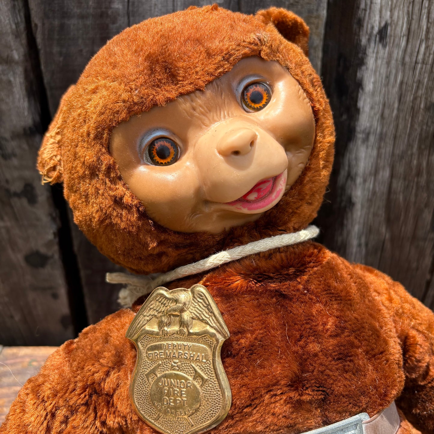 【1950s USA vintage】smoky bear rubber face doll