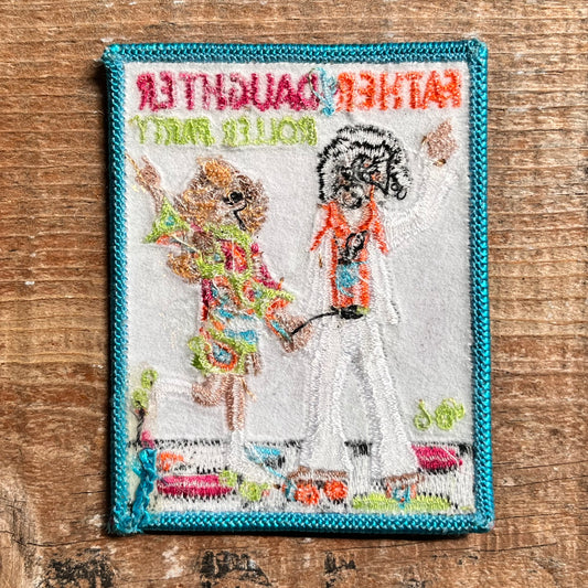 【USA vintage】ワッペン Father/ Daughter Roller Party