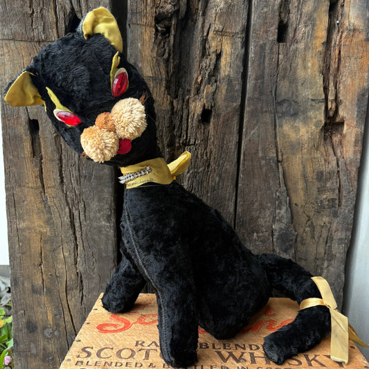 【1960s USA vintage】“Boo Boo Kitty” Black Cat Plush