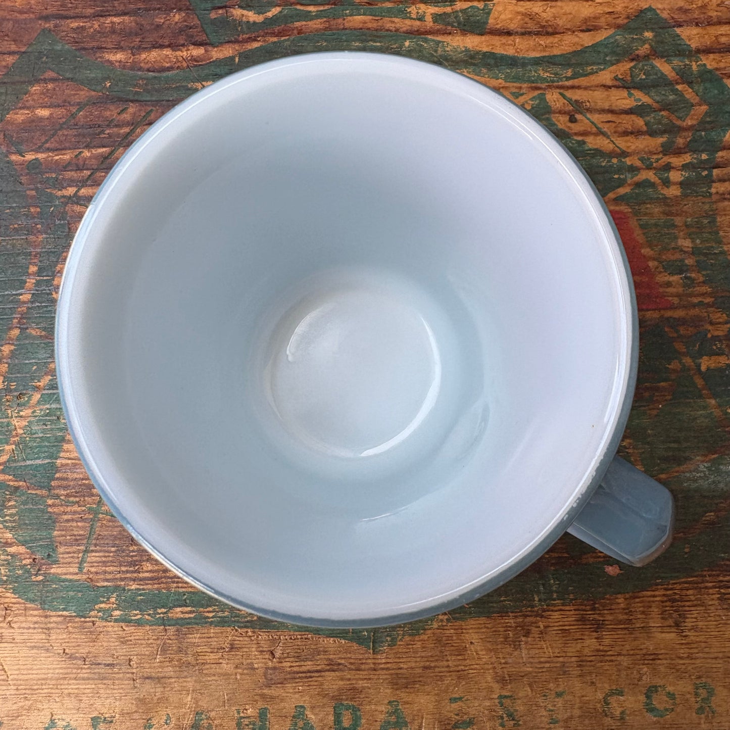 【USA vintage】PYREX mugcup Blue