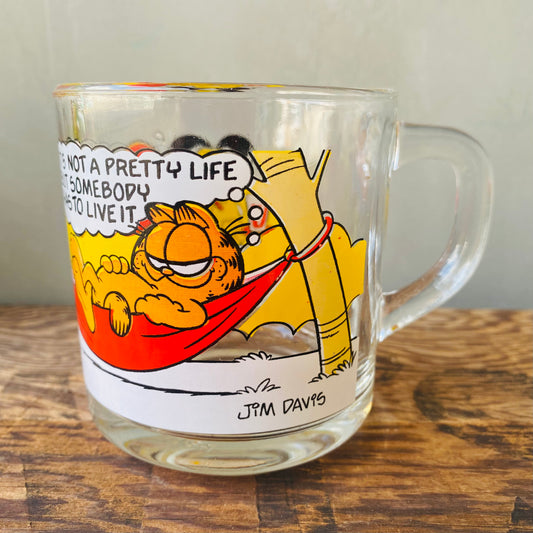 【1978 USA vintage】マクドナルド ガーフィールド グラス ハンモック