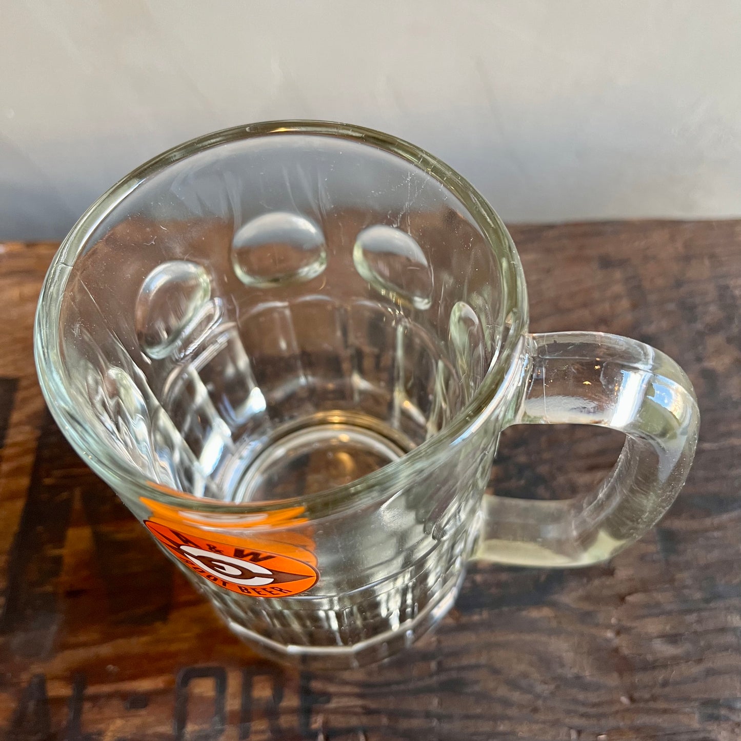 【USA vintage】A&W ビアジョッキ 旧ロゴ