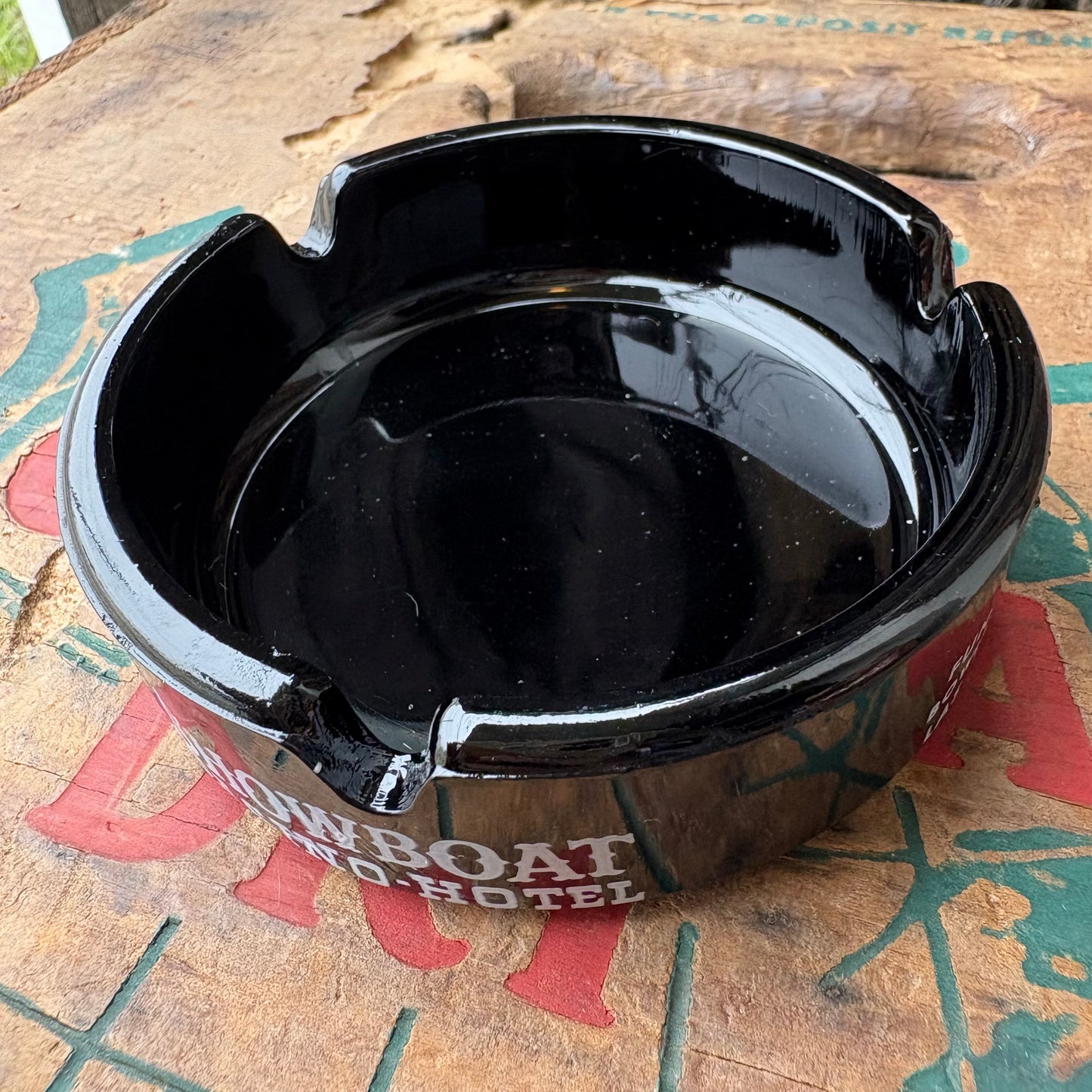 【USA vintage】advertising ashtray SHOWBOAT CASINO-HOTEL