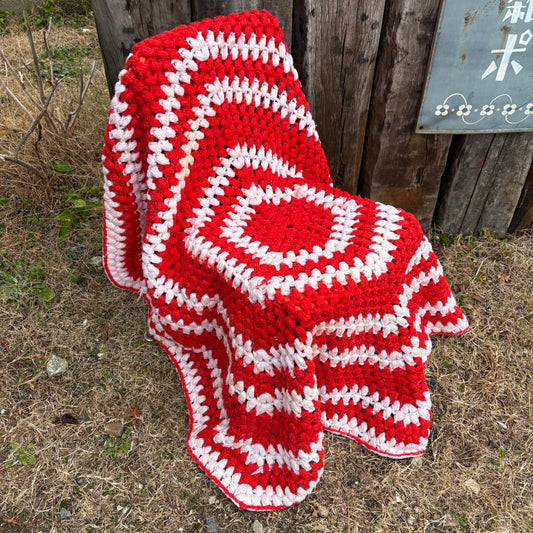 【USA vintage】granny rug mat