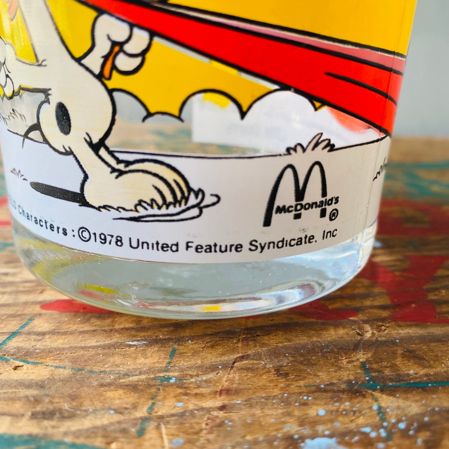 【1978 USA vintage】マクドナルド ガーフィールド グラス ハンモック