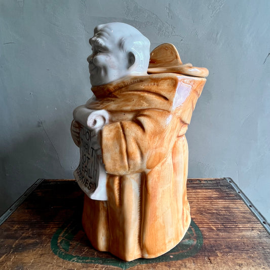 【USA vintage】TREASURE CRAFT Monk Cookie Jar
