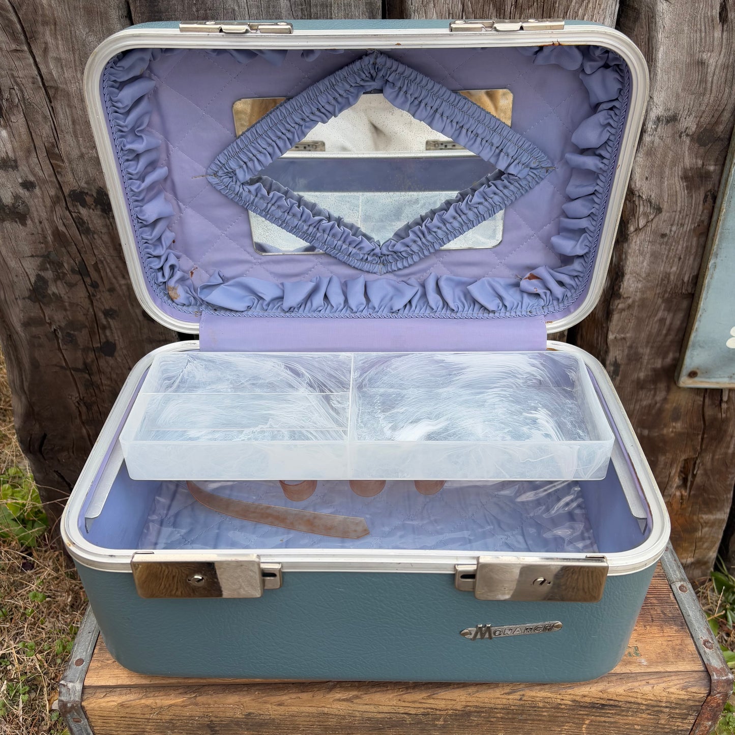 【1950s USA vintage】MONARCH train case