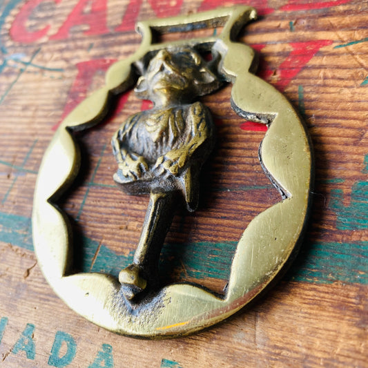 【vintage】horse brass デビル