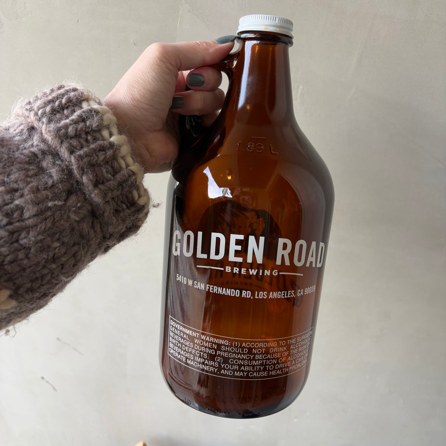 【USA vintage】GOLDEN ROAD BREWING 64oz beer jug