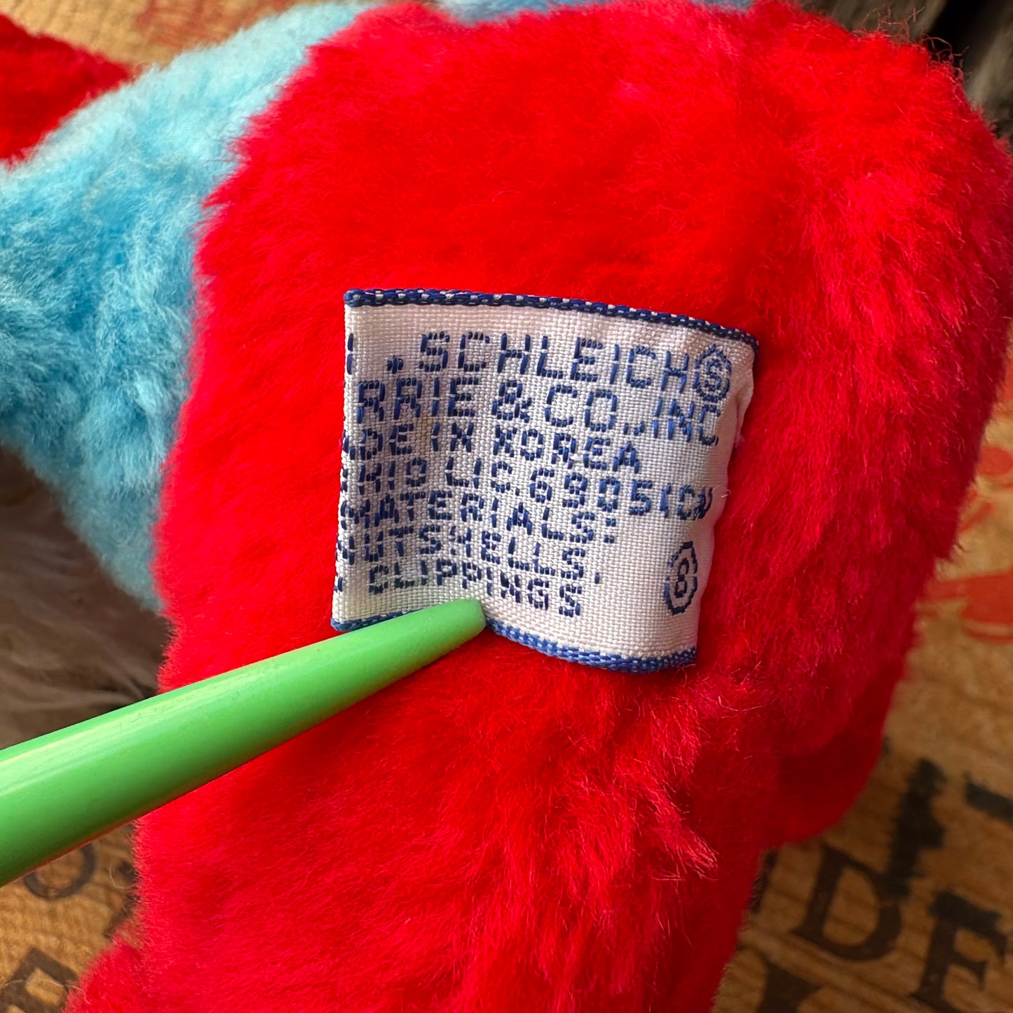 【1980s vintage】Smurf plush doll