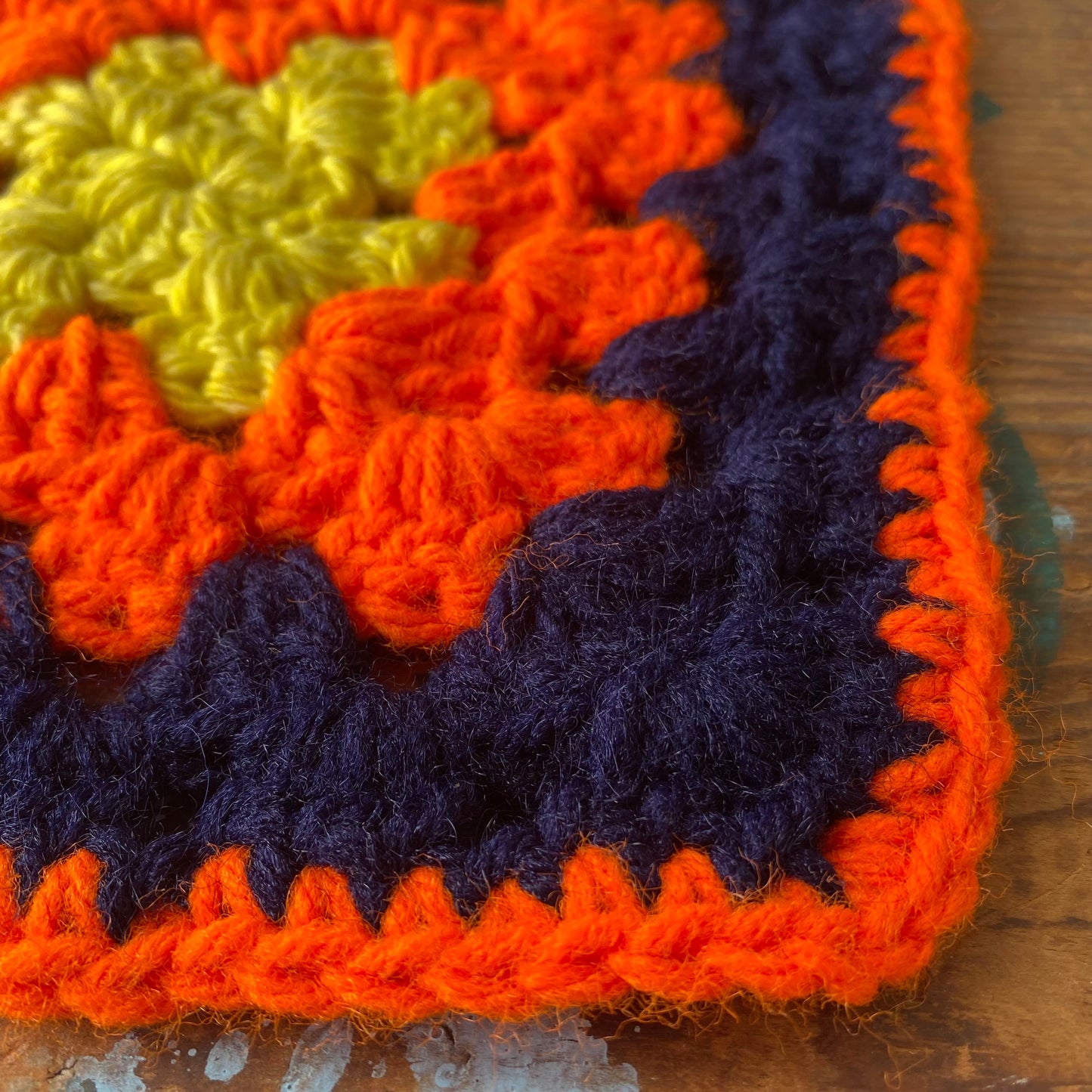 【USA vintage】granny square mini rug