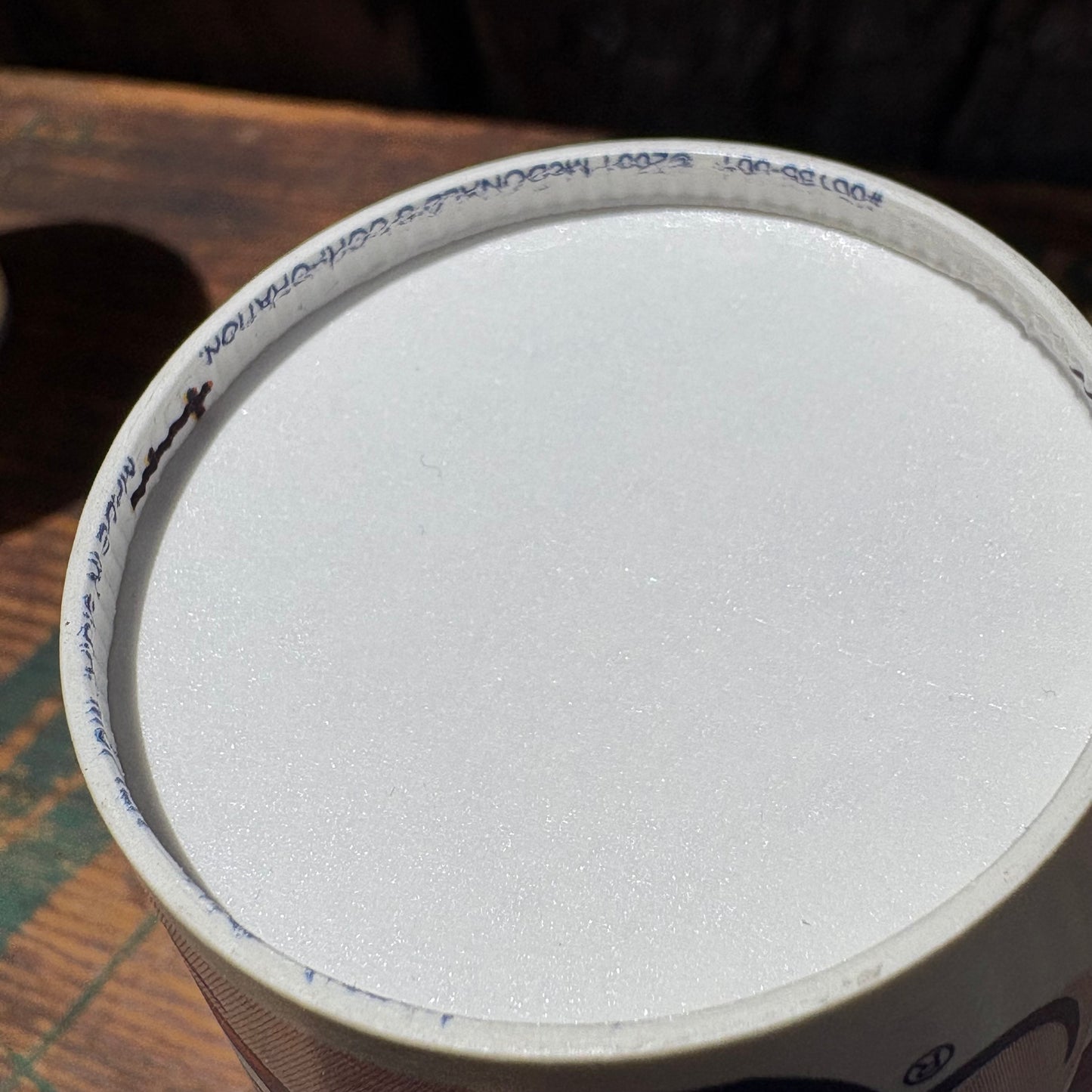 【2001 USA】McDonald paper cup 2