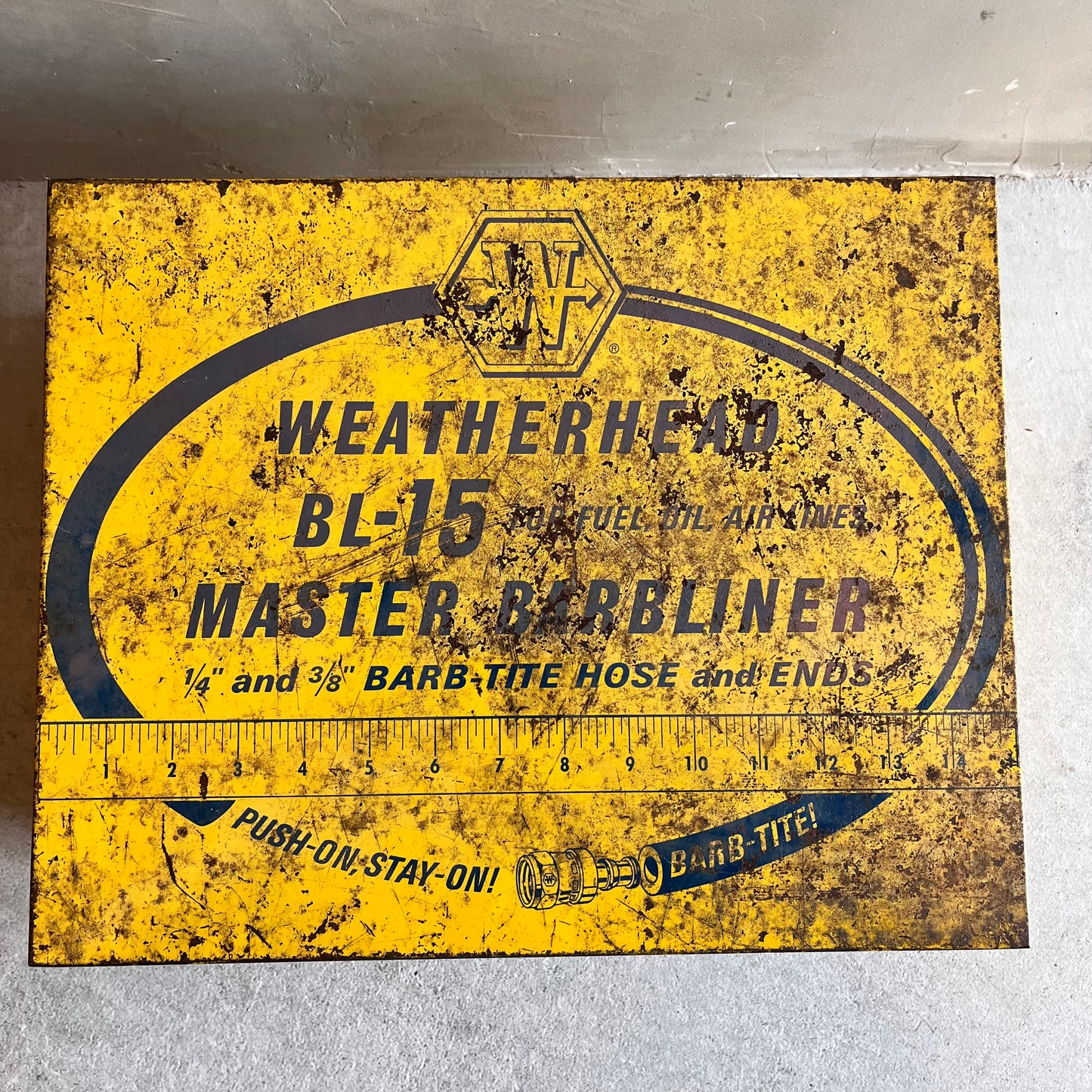 【USA vintage】WEATHERHEAD BL-15 MASTER BARBLINER Metal Box