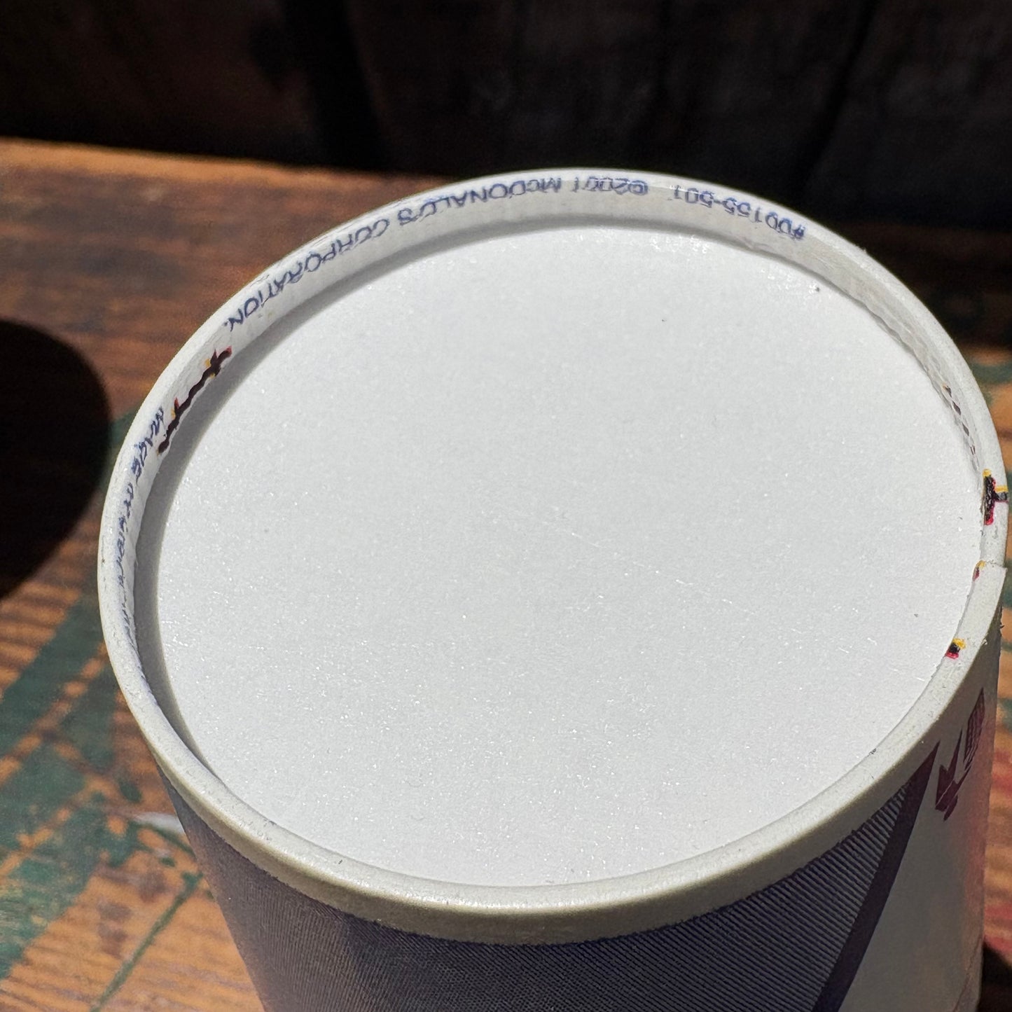 【2001 USA】McDonald paper cup 3