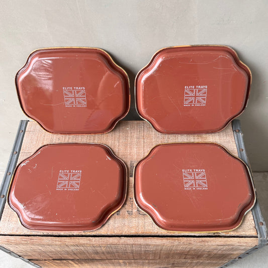 【England vintage】ELITE TRAYS 4枚セット