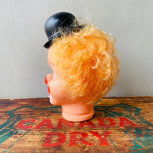 【USA vintage】clown doll head ピエロ ドールヘッド ゴールド