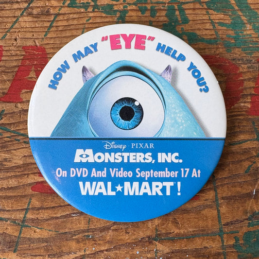 【2002 USA】Disney MONSTERS,INC.PINBACK BUTTON